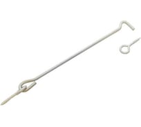 Крючок прутковый DOMART 400мм, мод. 2 белый антик 4620007787184