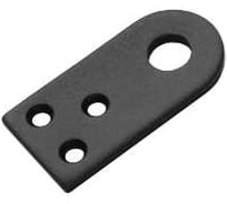 Проушина усиленная прямая DOMART 80x40, толщина 5 мм, черный 4620007789829