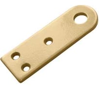 Проушина усиленная прямая DOMART 120x40, толщина 5 мм, золото 4620007789676