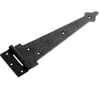 Петля-стрела DOMART фигурная ПС-300 мод. 3 кованая, черный серия Кострома 4660046004170