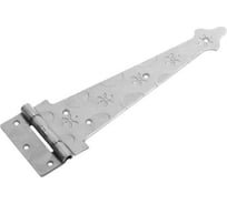 Петля-стрела DOMART фигурная ПС-300 мод. 3 кованая, черненое серебро серия Кострома 4660046004163