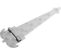 Петля-стрела DOMART фигурная ПС-300 мод. 2 кованая, черненое серебро серия Кострома 4660046004200