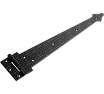 Петля-стрела DOMART фигурная ПС-400 мод. 3 кованая, черный серия Ярославль 4660046003791