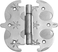 Петля фигурная DOMART 130x140 кованая, черненое серебро серия Кострома 4660046004385