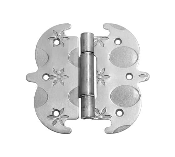 Петля фигурная DOMART 130x140 кованая, черненое серебро серия Кострома 4660046004385 1