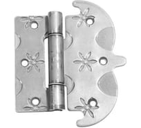 Петля фигурная DOMART 130x110 кованая, черненое серебро серия Кострома 4660046004408