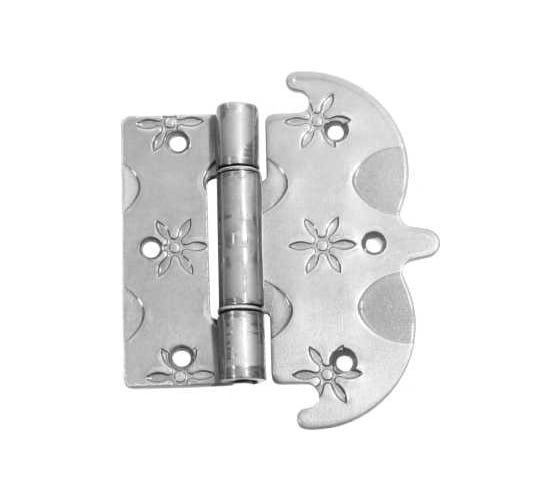 Петля фигурная DOMART 130x110 кованая, черненое серебро серия Кострома 4660046004408 1