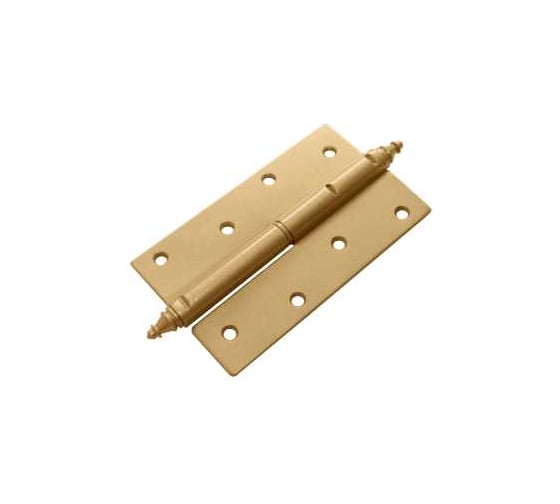 Петля DOMART ПН-120 с фигурным запятником, левая золото 4607111623393 1