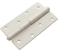 Петля DOMART ПН-120 с простым запятником, правая белый антик 4607111623164