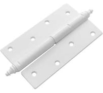 Петля DOMART ПН-120 с фигурным запятником, правая белый 4607111623287