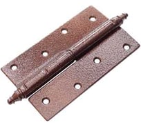 Петля DOMART ПН-120 с фигурным запятником, левая медь антик 4607111623454