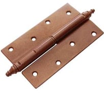 Петля DOMART ПН-120 с фигурным запятником, правая коричневый металлик 4607111623317