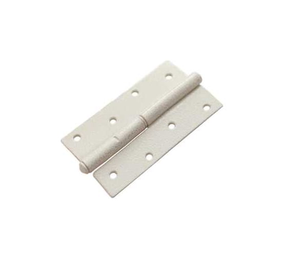 Петля DOMART ПН-130 с простым запятником, левая белый антик 4607111623614 1