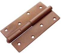 Петля DOMART ПН-130 с простым запятником, левая коричневый металлик 4607111623584