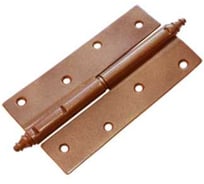 Петля DOMART ПН-130 с фигурным запятником, правая коричневый металлик 4607111623676