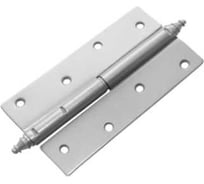 Петля DOMART ПН-130 с фигурным запятником, правая серый металлик 4607111623683