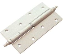 Петля DOMART ПН-130 с фигурным запятником, правая белый антик 4607111623706