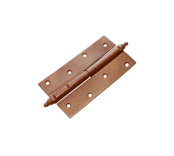 Петля DOMART ПН-130 с фигурным запятником, левая коричневый металлик 4607111623768 1