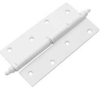 Петля DOMART ПН-130 с фигурным запятником, правая белый 4607111623645