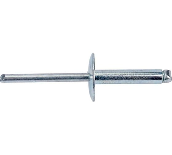 Заклепка вытяжная с увеличенным полем STARFIX 4.8x21x16 мм сталь/сталь, цинк, 5000 шт в коробе SM-60471-5000 1