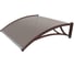 Козырек Grand Line Krovent из полик. 1500x930x280 бронз (корич. кроншт) 115195 1