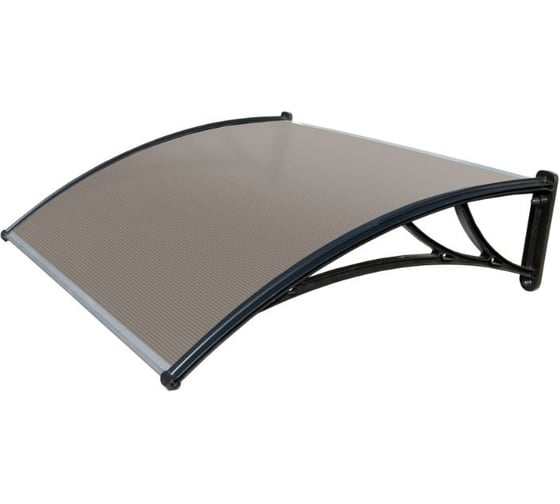 Козырек Grand Line Krovent из полик. 1200x930x280 бронз (черн. кроншт) 097687 1