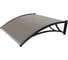 Козырек Grand Line Krovent из полик. 1200x930x280 бронз (черн. кроншт) 097687 1