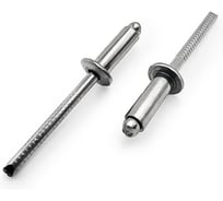 Заклепка вытяжная KREPFIELD Нержавеющая со стандартным бортиком 6,4Х10 мм ART 9052 А2 250шт. 9052А2ЗАКЛЕПКА6,4Х10-250