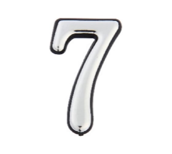 Номер дверной Element самокл. 50 мм пласт. 7 (серебро 20 шт) 610090 1