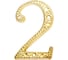 Номер дверной Element самокл. 50 мм пласт. 2 (золото 20 шт) 609620 1