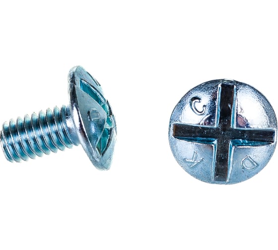 Винт с полукруглой головкой оцинк. М6x10 200 шт Gigant 124030 1