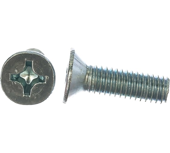 Винт DIN965 с потайной головкой оцинк. М6x20 100 шт Gigant 124032 1