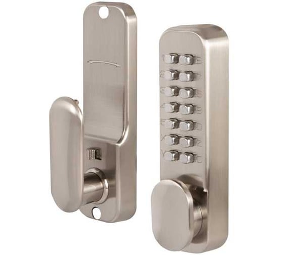 Замок накладной кодовый Ajax RIM-200 code SN мат.никель 57323 1