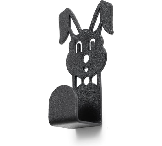 Крючок Заяц 70х40х20 мм, 1,5 мм, черный (3 шт) ООО СКП В-76Ч 1