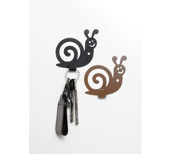 Крючок Улитка 80х18х85 мм, 1,5 мм, черный и шок. (2 шт) ООО СКП В-81ЧШ 1