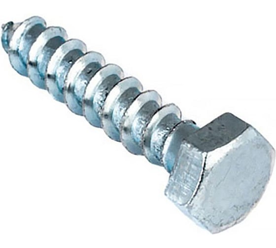 Болт Стройбат сантехнический DIN 571 12x260 (белый цинк 10 шт) 333340 1