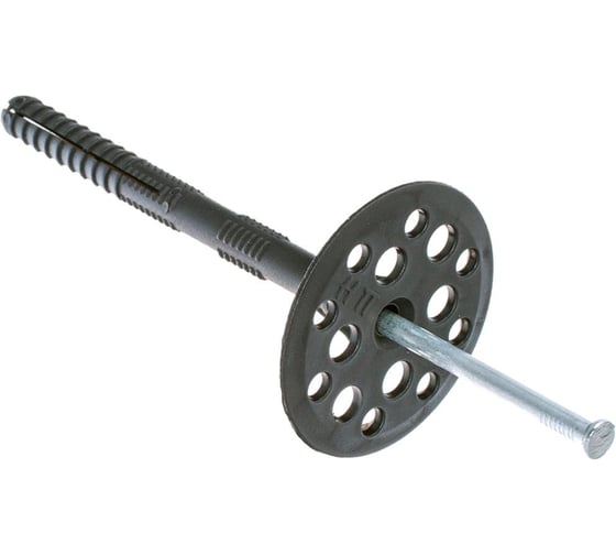 Дюбель для изоляции Крепстор 10х180 с металлическим гвоздём ПАКЕТ 25 шт. 4665317005863 1