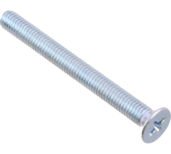 Винт Стройбат потай DIN 965 М3x 8 (белый цинк 800 шт) 617570 1