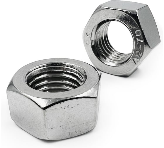 Гайка DIN934 шестигранная нерж.ст. А2 М8 100 шт Gigant 124055 1
