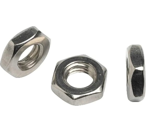 Гайка Стройбат низкая DIN 936 М14 (белый цинк 80 шт) 620180 1