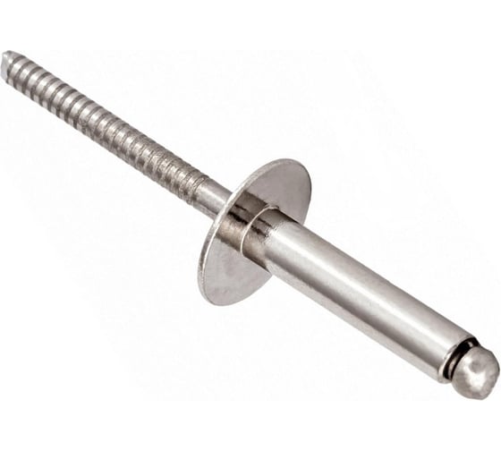 Заклепка вытяжная Стройбат алюм/сталь 2,4x 8 (3200 шт) 552910 1