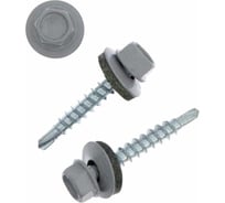 Саморезы кровельные Стройбат с буром 5,5x38 (серый 1000 шт) 611780