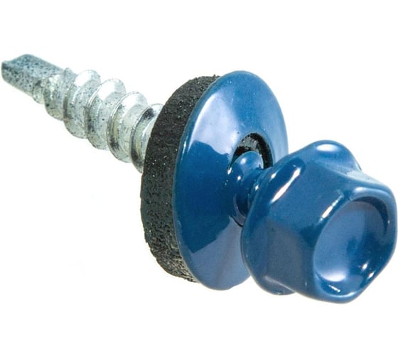 Саморезы кровельные Стройбат с буром 4,8x29 (синий 1280 шт) 608300 1