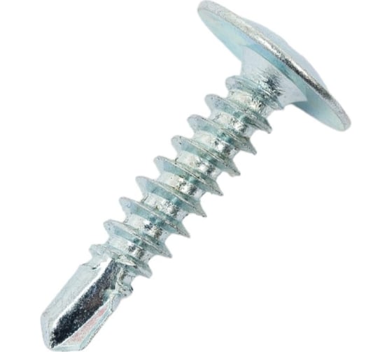 Саморезы для тонких пластин Стройбат с буром 4,2x50 (белый цинк 1600 шт) 555010 1