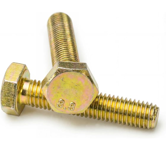 Болт boltnn.ru DIN 933 М10х20 8.8 желтый цинк 25 шт 4687207317887 1