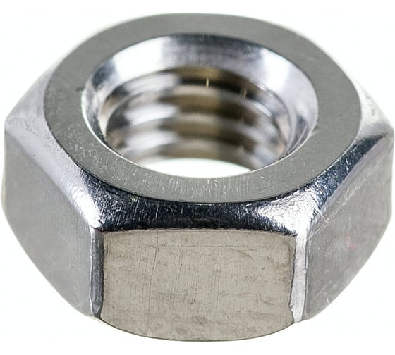 Гайка DIN934 шестигранная нерж.ст. А2 M6 10 шт Gigant 124057 1