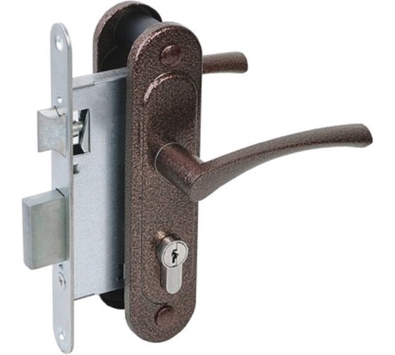 Врезной замок Абсолют ЗВ4-3/07 Медь 00032351 1