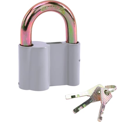 Замок навесной RABBITEX алюминиевый 70мм стандарт, 3 ключа 671305