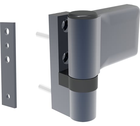 Петля для ПВХ дверей DORF до 100 кг. Антрацит RAL 7016 для узкого профиля DORF_DHS_100_7016(500al)