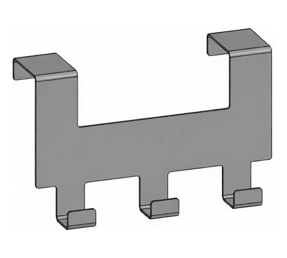 Крючки на дверь Parallax белый 170х40х105-1,5 512WN040105170-DVE 1